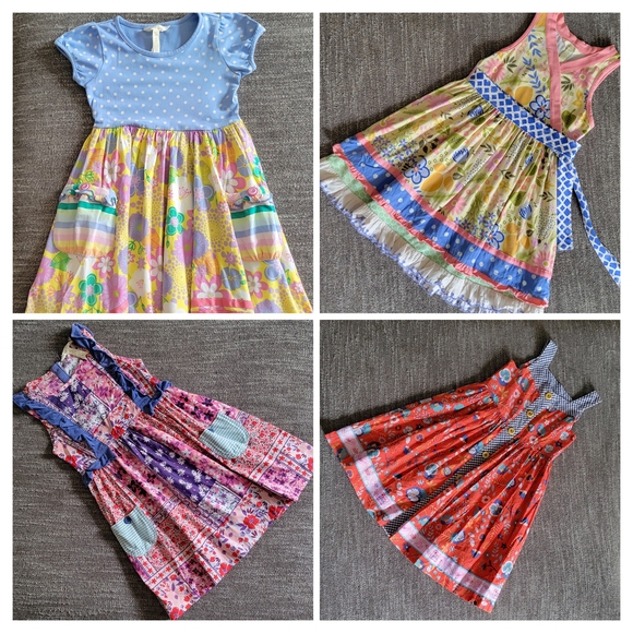 Matilda Jane Kids Dresses - Blue Yellow Red Pink Green